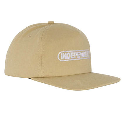 INDEPENDENT / BASEPLATE SNAPBACK CAP (TAN)