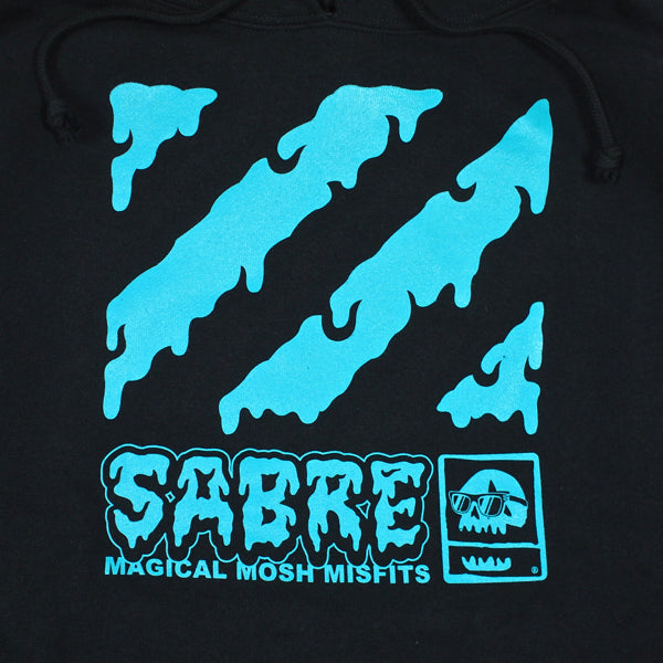 SABRE x MxMxM / "どろどろMOSH SABRE" HOODIE (BLUE)