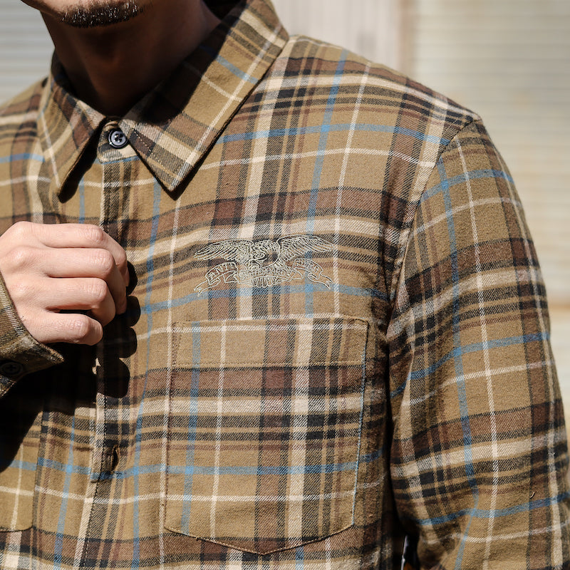 ANTIHERO / BASIC EAGLE FLANNEL JACKET (MULTI COLOR)