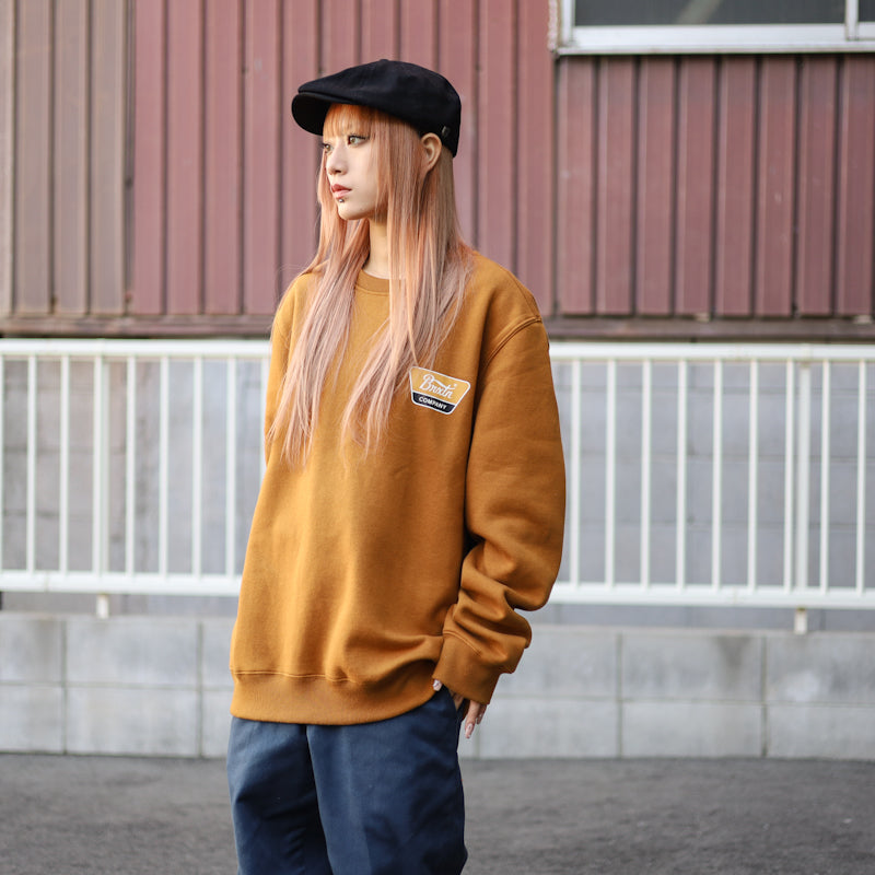 BRIXTON / LINWOOD CREW SWEAT (GOLDEN BROWN)