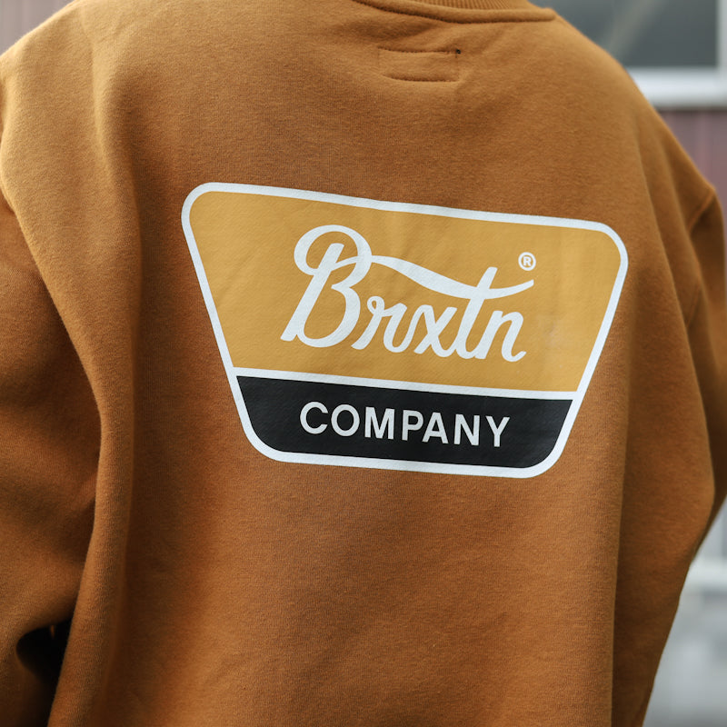 BRIXTON / LINWOOD CREW SWEAT (GOLDEN BROWN)