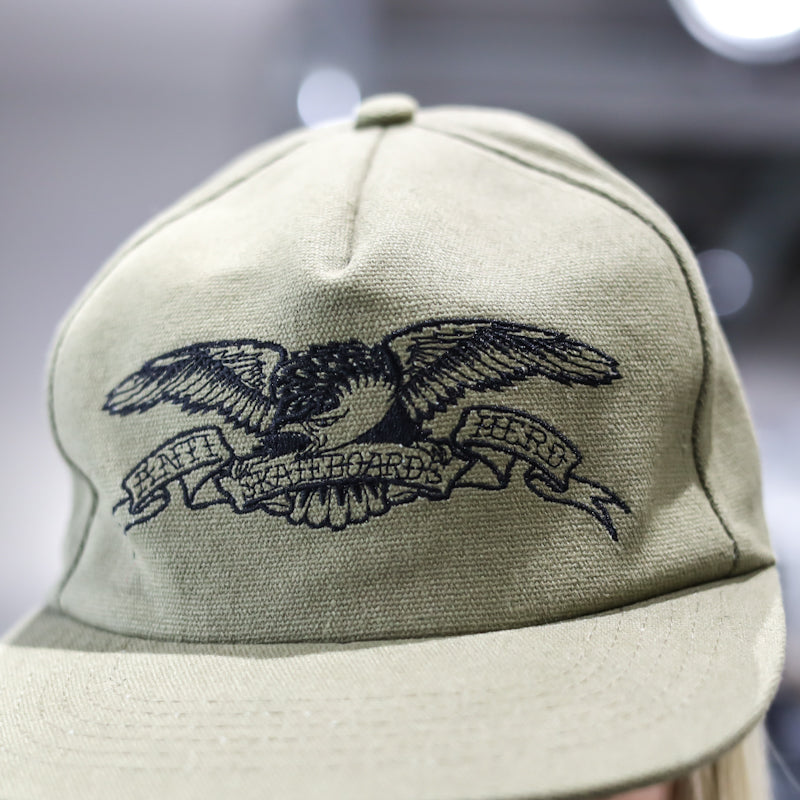 ANTIHERO / BASIC EAGLE SNAPBACK CAP (OLIVE/BLACK)