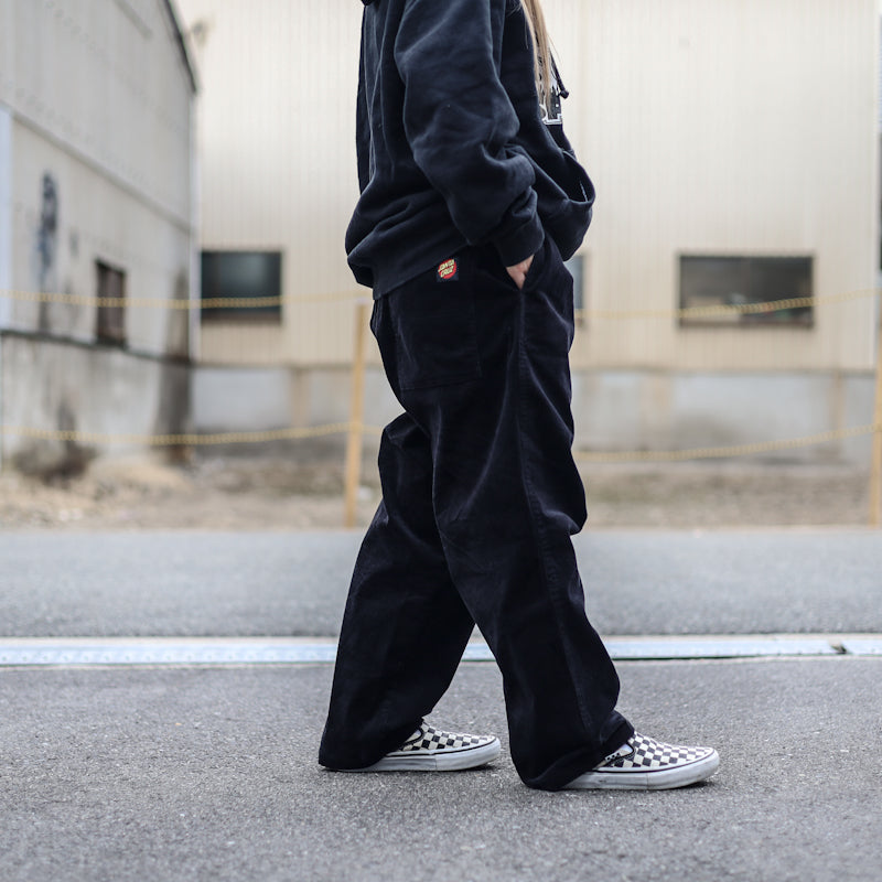 SANTA CRUZ / LTD LOGO CORDUROY PANTS (BLACK)