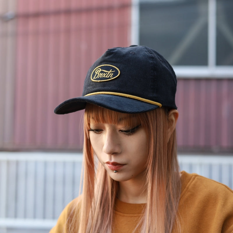 BRIXTON / PARSONS NETPLUS MP SNAPBACK CAP (BLACK)