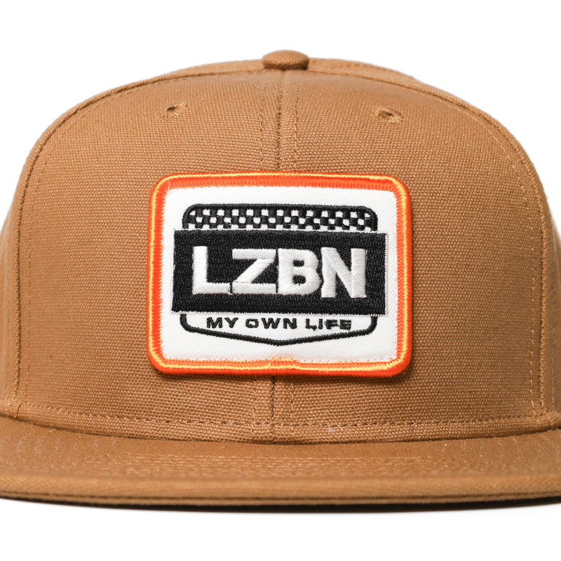LZBN / WORKERS PATCH CANVAS SNAPBACK CAP (CAMEL)