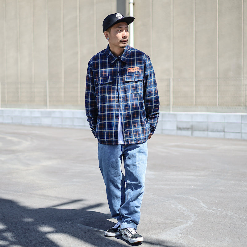 ANTIHERO / BASIC EAGLE FLANNEL SHIRT (MULTI COLOR)