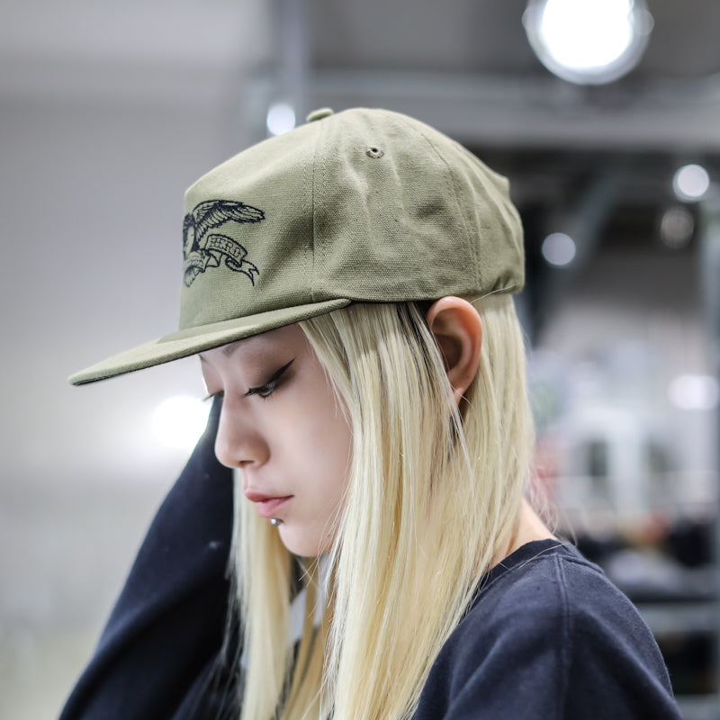 ANTIHERO / BASIC EAGLE SNAPBACK CAP (OLIVE/BLACK)