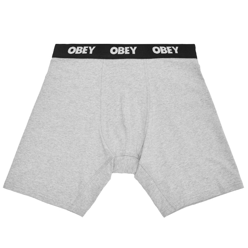 OBEY / ESTABLISHED WORK 2 PACK BOXER BRIEFS (ASH GREY)