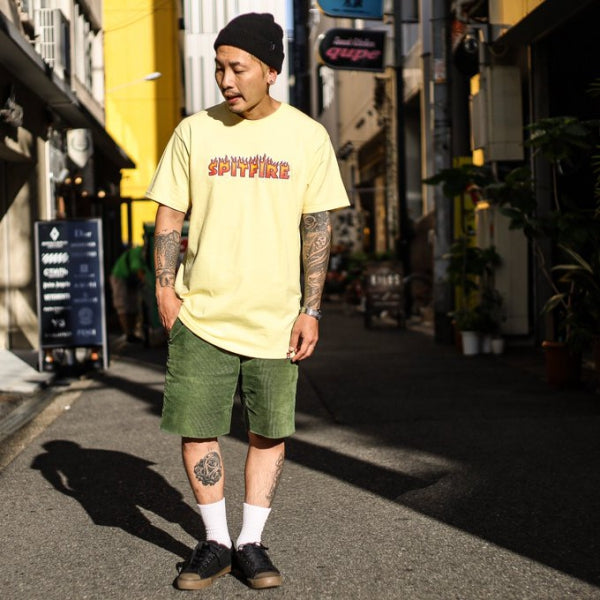 SPITFIRE / FLASH FIRE TEE (BANANA)