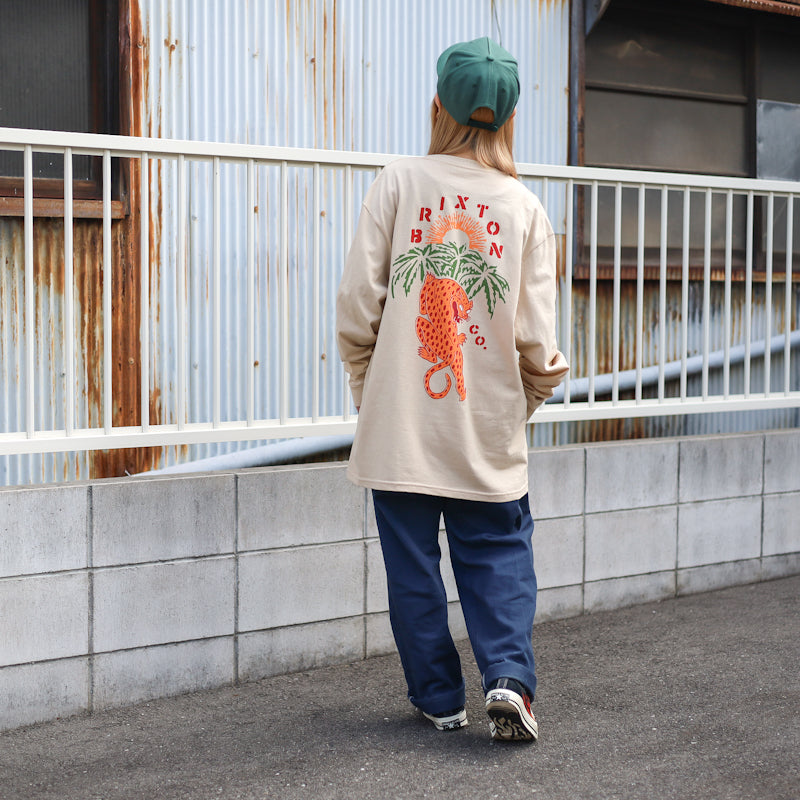 BRIXTON / SEEKS L/S STANDARD TEE (CREAM)
