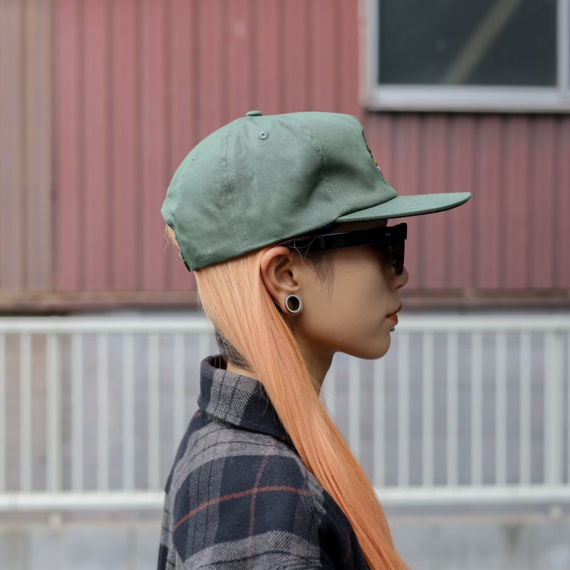ANTIHERO / GRIMPLE SNAPBACK CAP (DK GREEN)