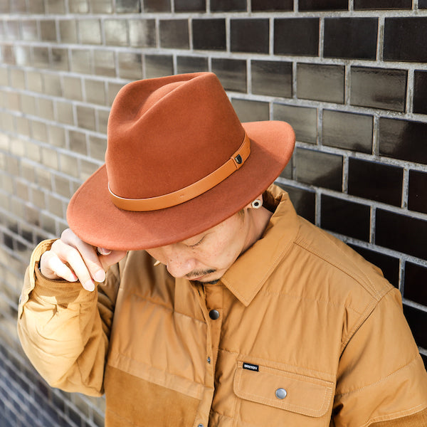 BRIXTON / MESSER FEDORA (CARAMEL)