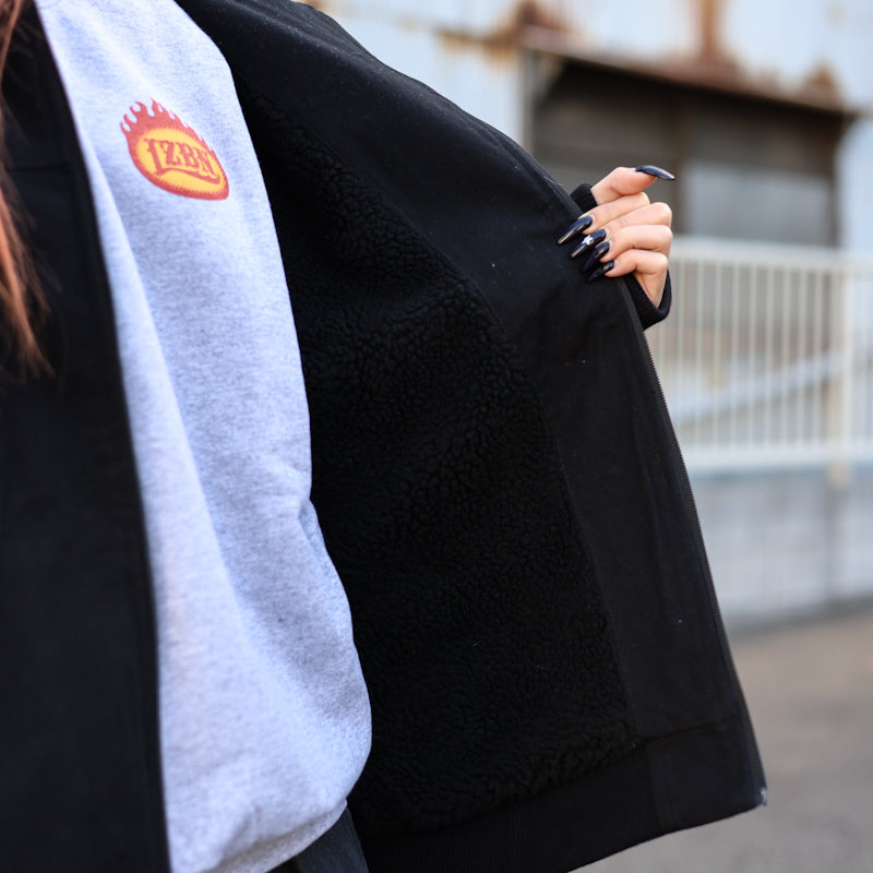 CREATURE / GENERATOR HOODED HEAVYWEIGHT JACKET (BLACK)
