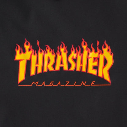 SANTA CRUZ X THRASHER / THRASHER FLAME DOT L/S COACH JACKET (BLACK)