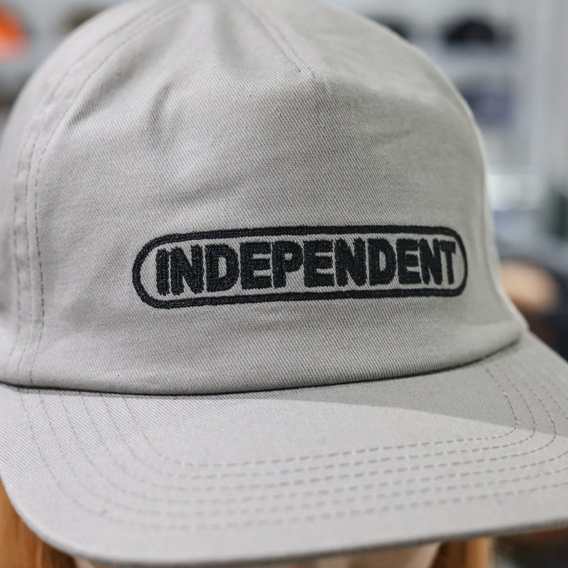 INDEPENDENT / BASEPLATE SNAPBACK CAP (GREY)