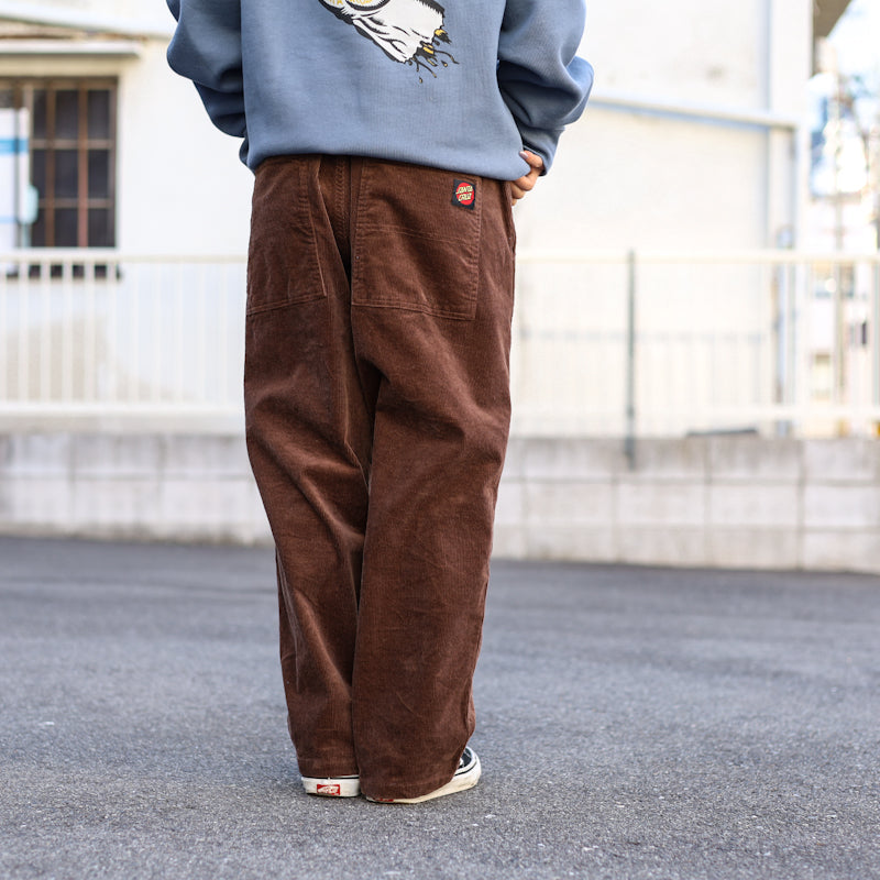 SANTA CRUZ / LTD LOGO CORDUROY PANTS (BROWN)