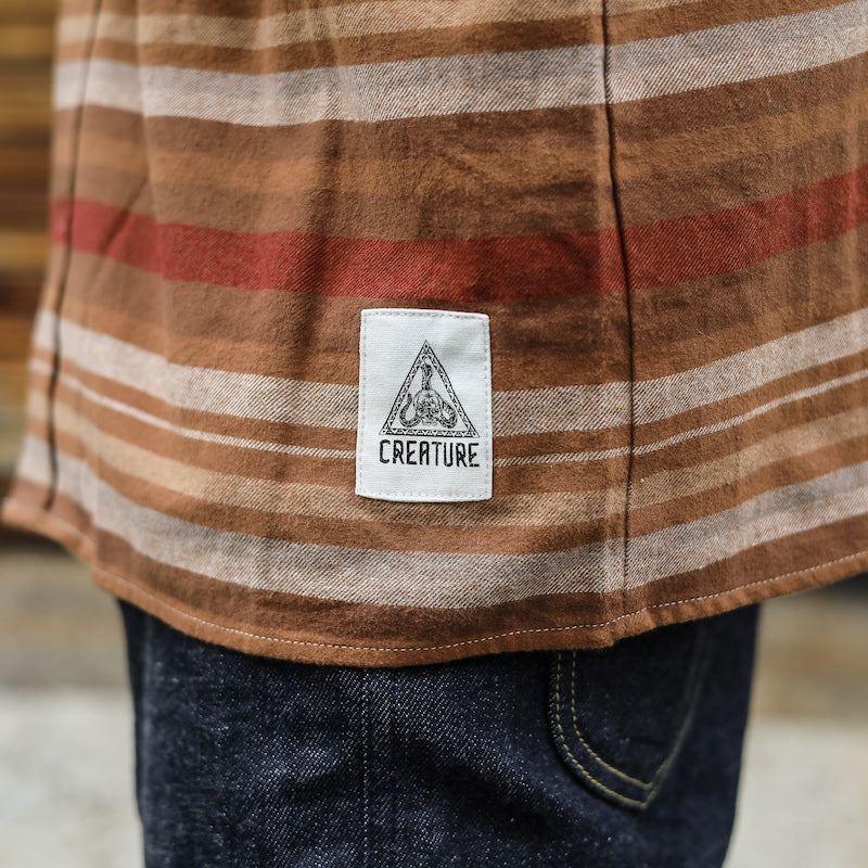CREATURE / TAKE WARNING FLANNEL SHIRT (DESERT RISE)