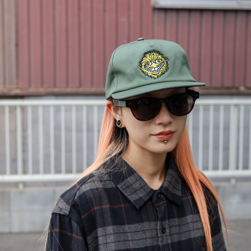 ANTIHERO / GRIMPLE SNAPBACK CAP (DK GREEN)