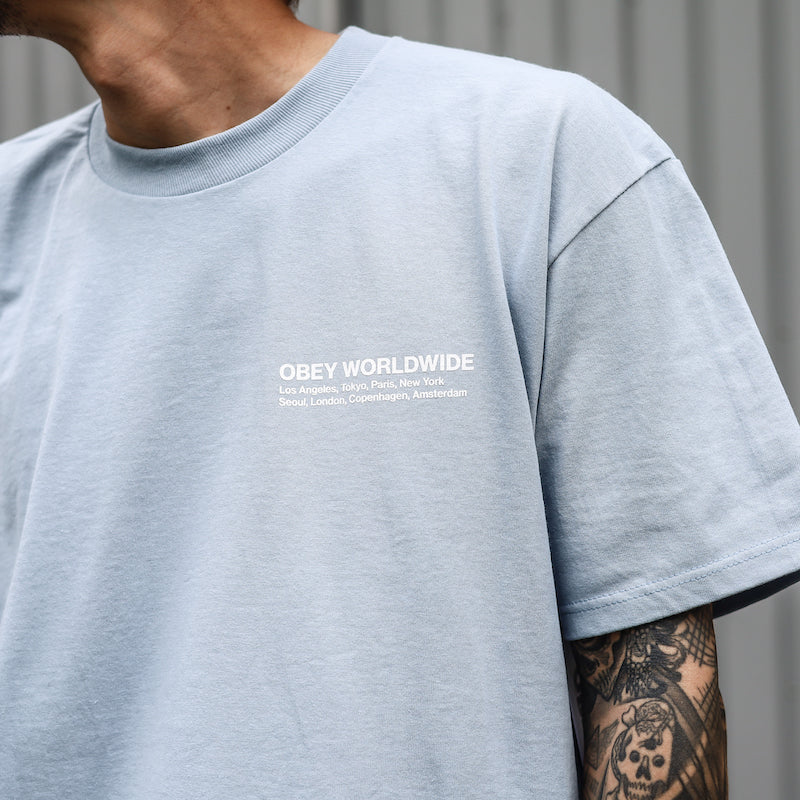 OBEY / OBEY HALF FACE ICON CLASSIC TEE (GOOD GREY)