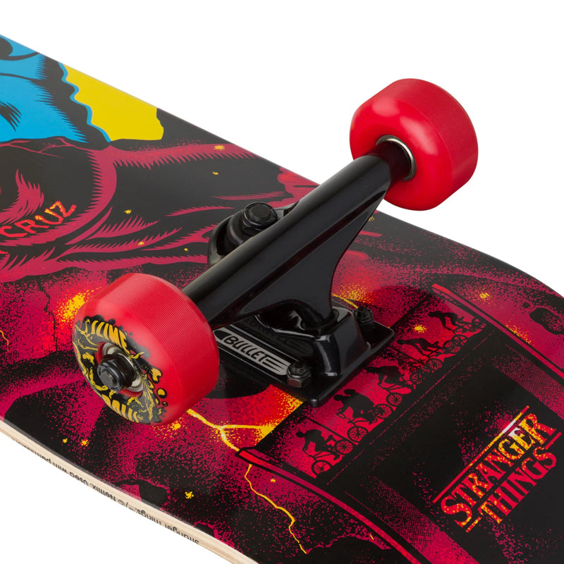 SANTA CRUZ X STRANGER THINGS / SCREAMING HAND FULL SKATEBOARD COMPLETE 8.00IN X 31.25IN