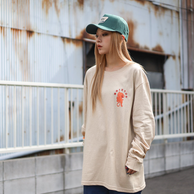 BRIXTON / SEEKS L/S STANDARD TEE (CREAM)