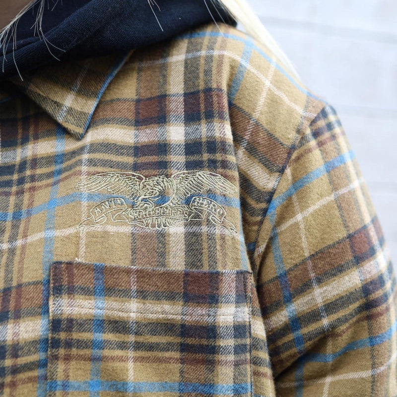 ANTIHERO / BASIC EAGLE FLANNEL JACKET (MULTI COLOR)
