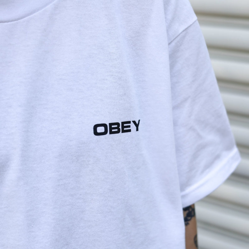 OBEY / OBEY WORLDWIDE DISSENT CLASSIC TEE (WHITE)