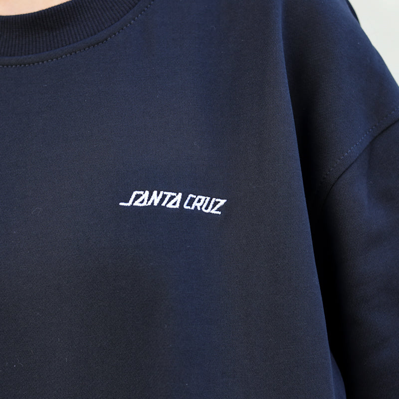 SANTA CRUZ / SCREAMING FLASH CREWNECK SWEAT (BLACK)