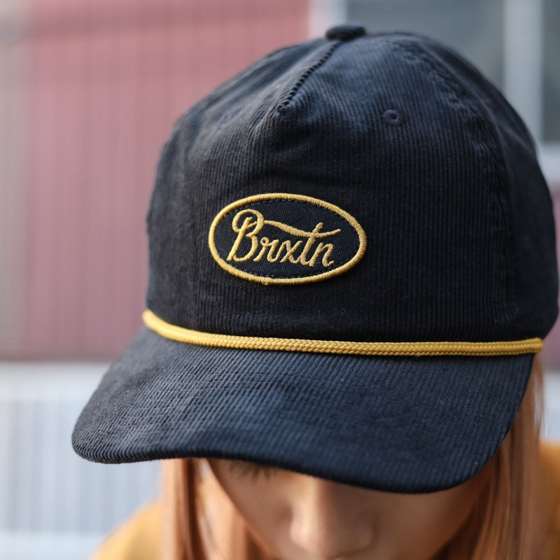 BRIXTON / PARSONS NETPLUS MP SNAPBACK CAP (BLACK)