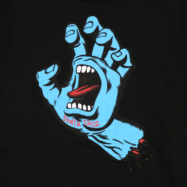 SANTA CRUZ / SCREAMING HAND PULLOVER HOODIE (BLACK)