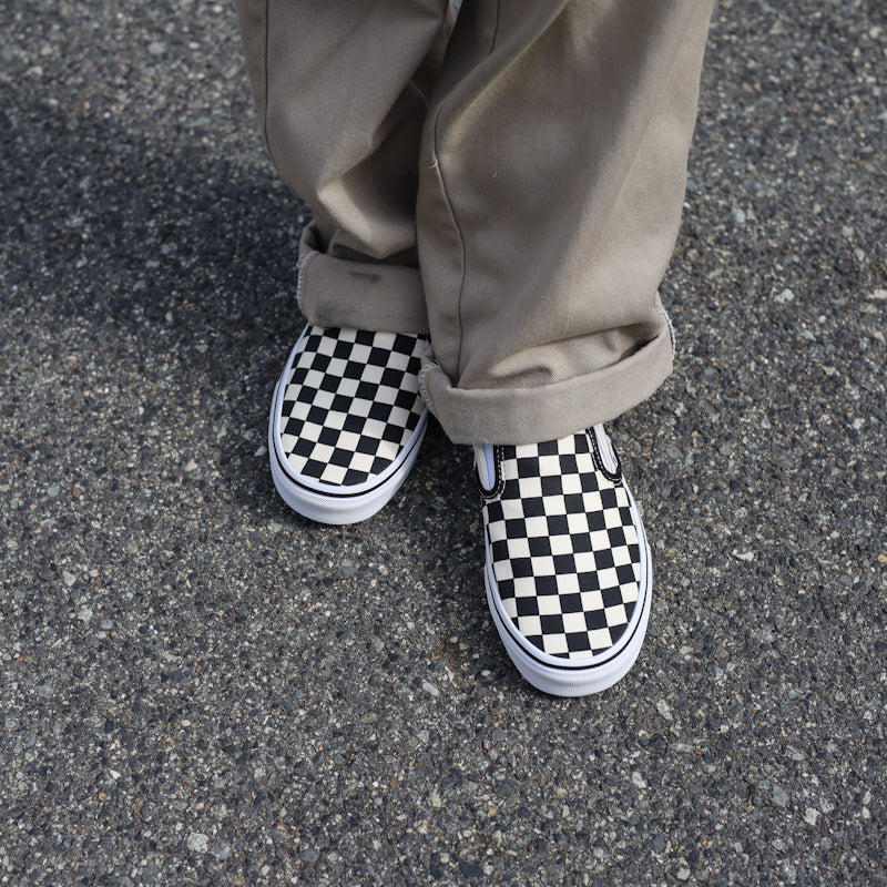 VANS / CLASSIC SLIP-ON (BLK&WHT CHECKERBOARD/WHT)