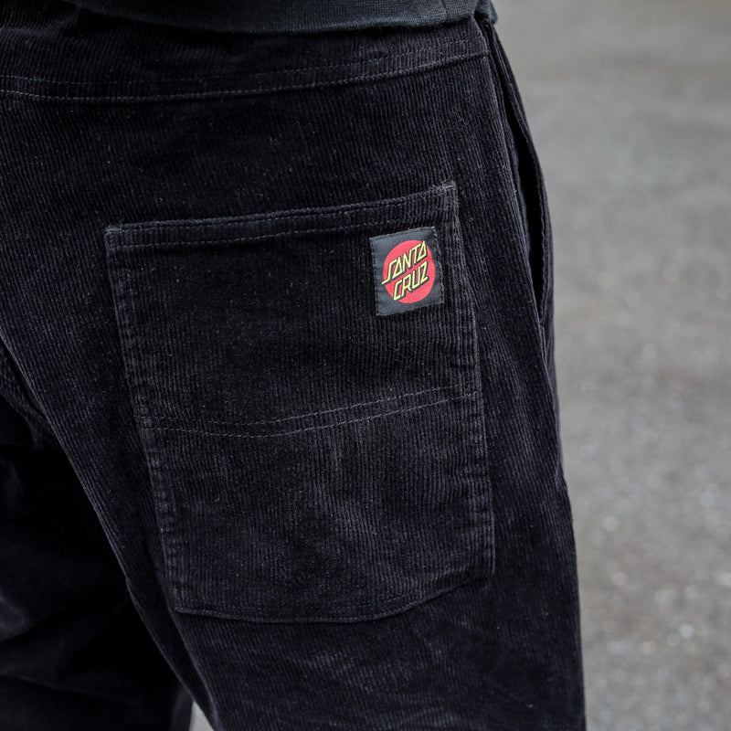 SANTA CRUZ / LTD LOGO CORDUROY PANTS (BLACK)