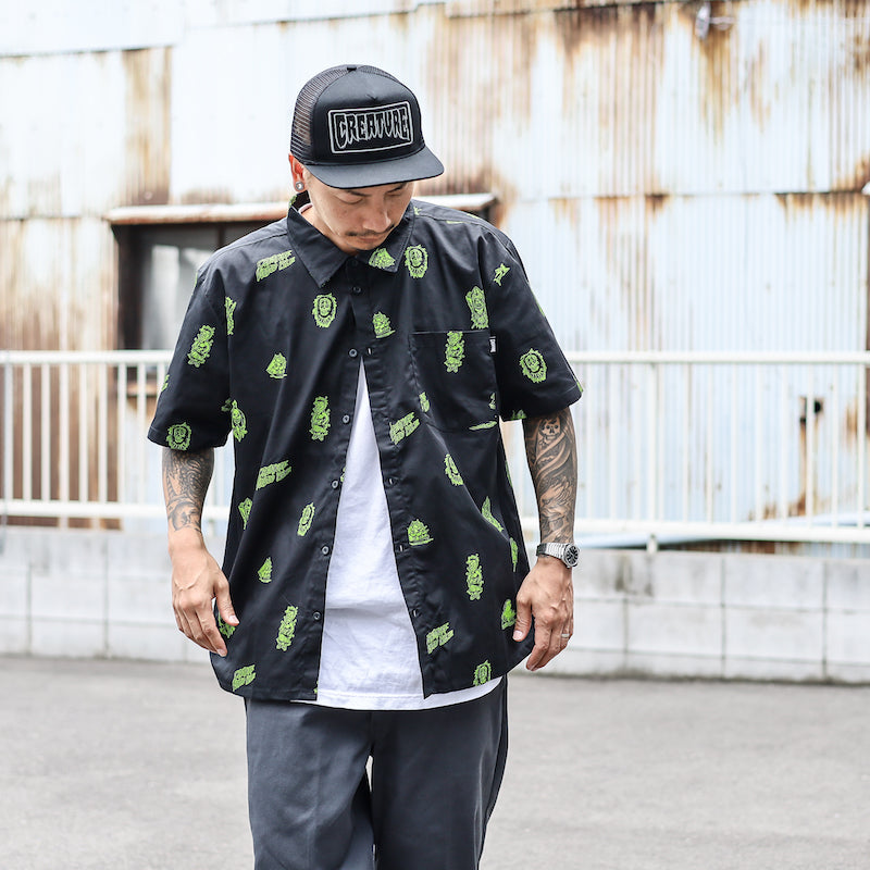 CREATURE / VOODOO ISLE WORK SHIRT (BLACK)