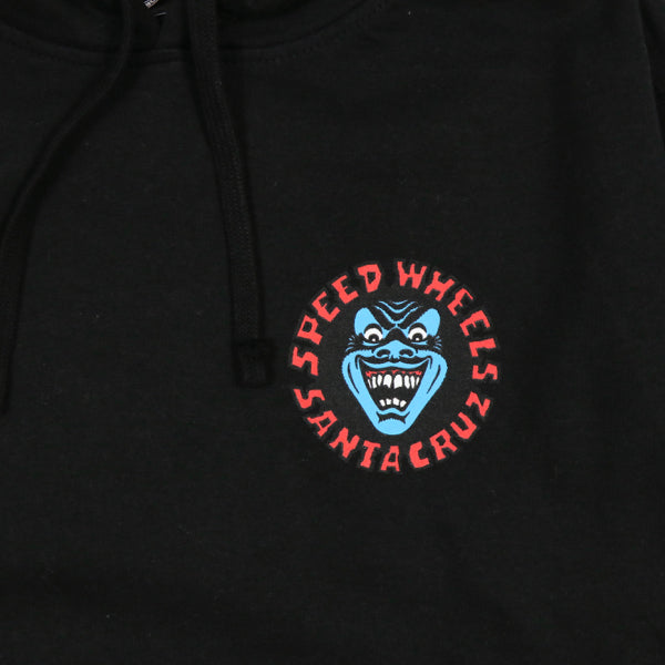 SANTA CRUZ / SCREAMING HAND PULLOVER HOODIE (BLACK)