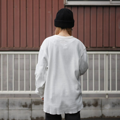 INDEPENDENT / BAR LOGO L/S THERMAL TEE (OFF WHITE)