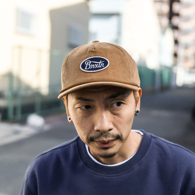 BRIXTON / PARSONS NETPLUS MP SNAPBACK CAP (GOLDEN BROWN)