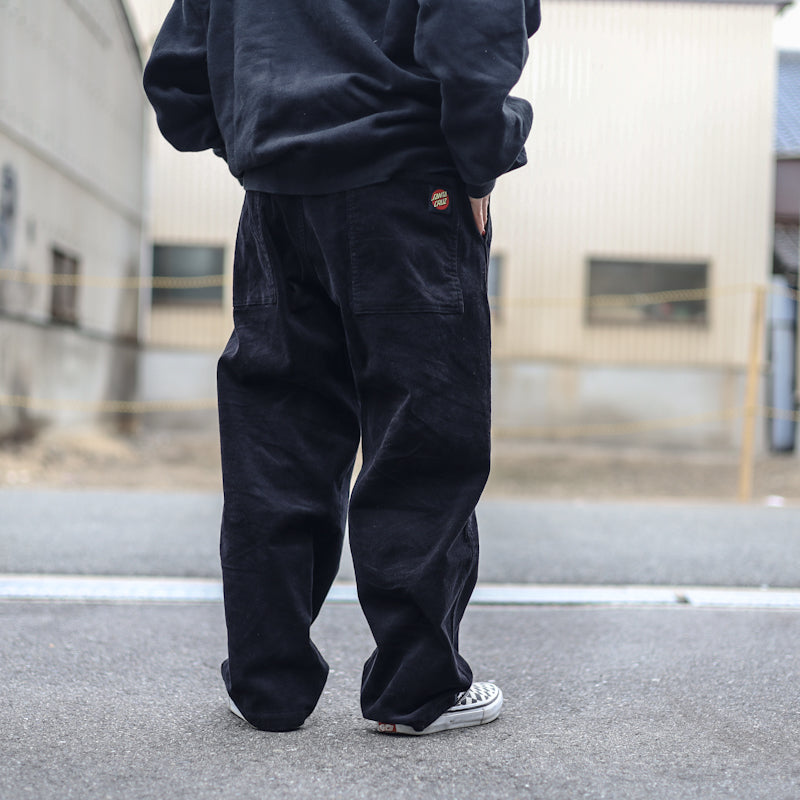 SANTA CRUZ / LTD LOGO CORDUROY PANTS (BLACK)