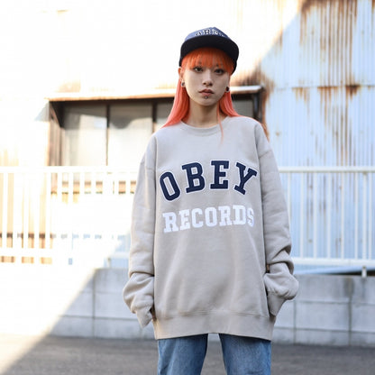OBEY / OBEY RECORDS CREW (SILVER GREY)