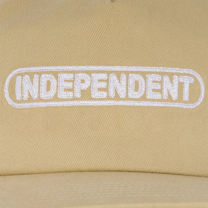 INDEPENDENT / BASEPLATE SNAPBACK CAP (TAN)