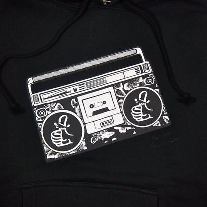 SILLY GOOD / STEREO PULLOVER PARKA (BLACK)