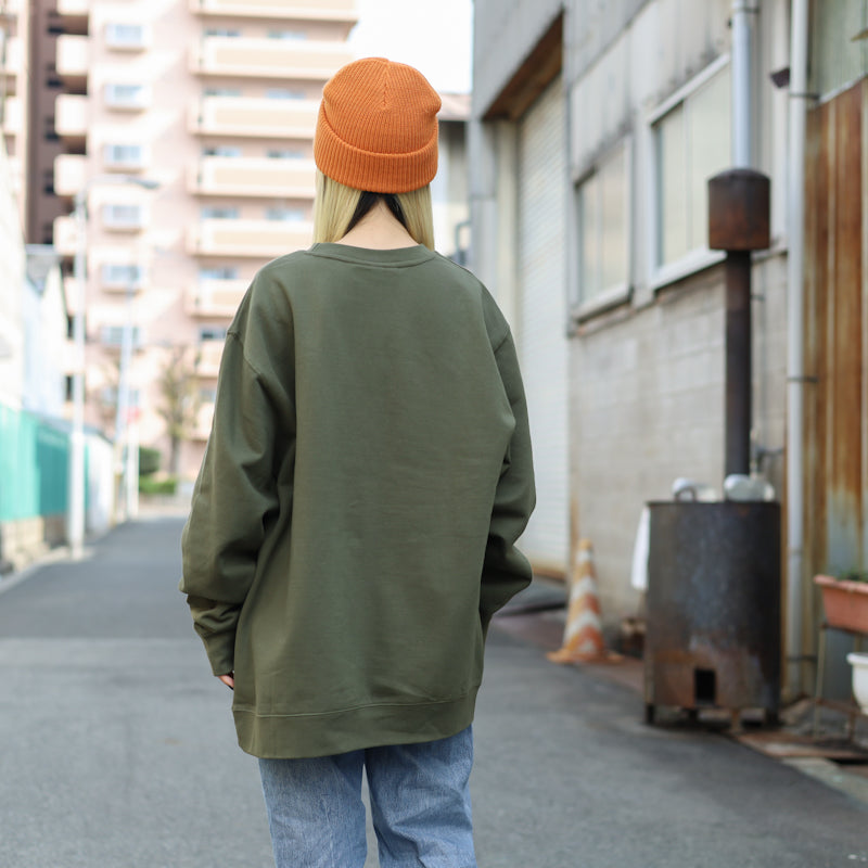 ANTIHERO / GRIMPLE EMB CREWNECK SWEAT (ARMY)