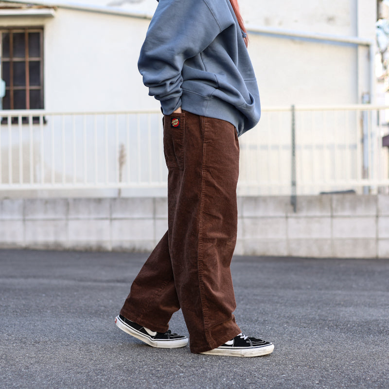 SANTA CRUZ / LTD LOGO CORDUROY PANTS (BROWN)