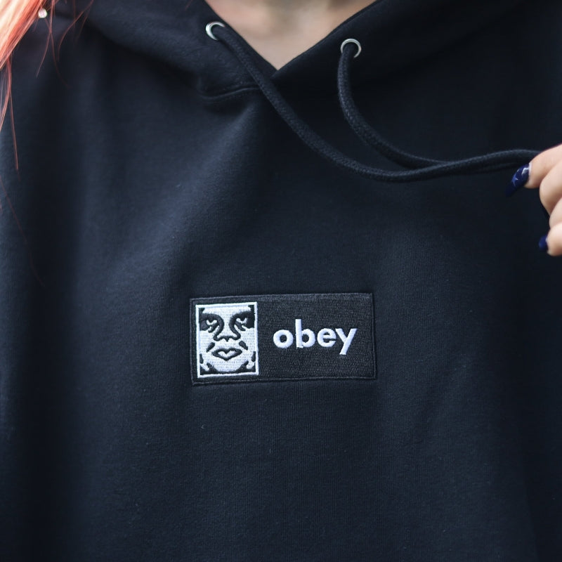 OBEY / ICON EMBROIDRED PULLOVER HOODIE (BLACK)