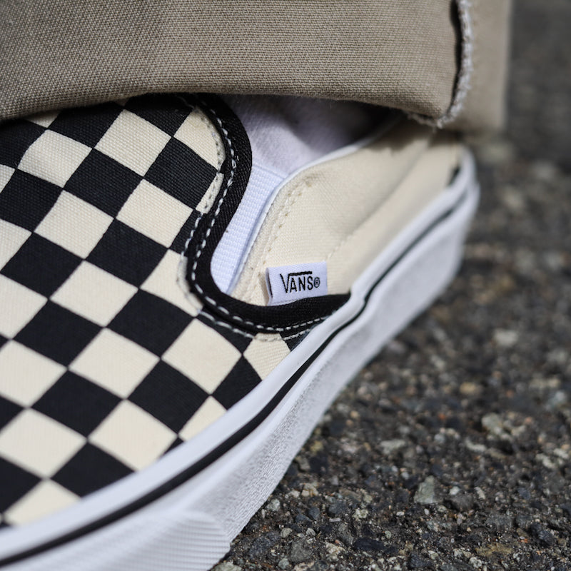 VANS / CLASSIC SLIP-ON (BLK&WHT CHECKERBOARD/WHT)