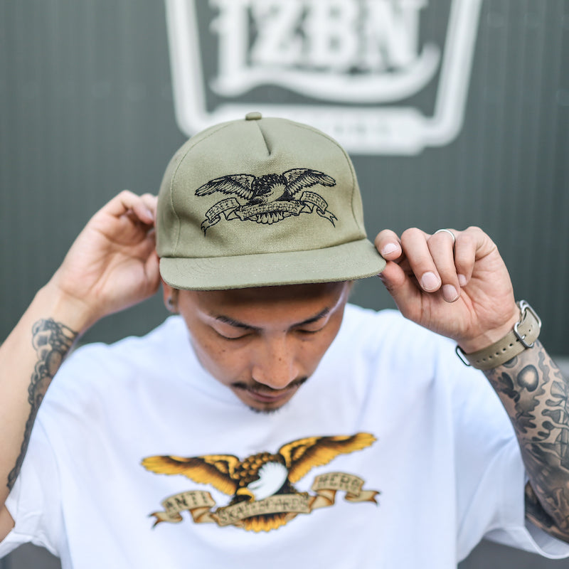 ANTIHERO / BASIC EAGLE SNAPBACK CAP (OLIVE/BLACK)