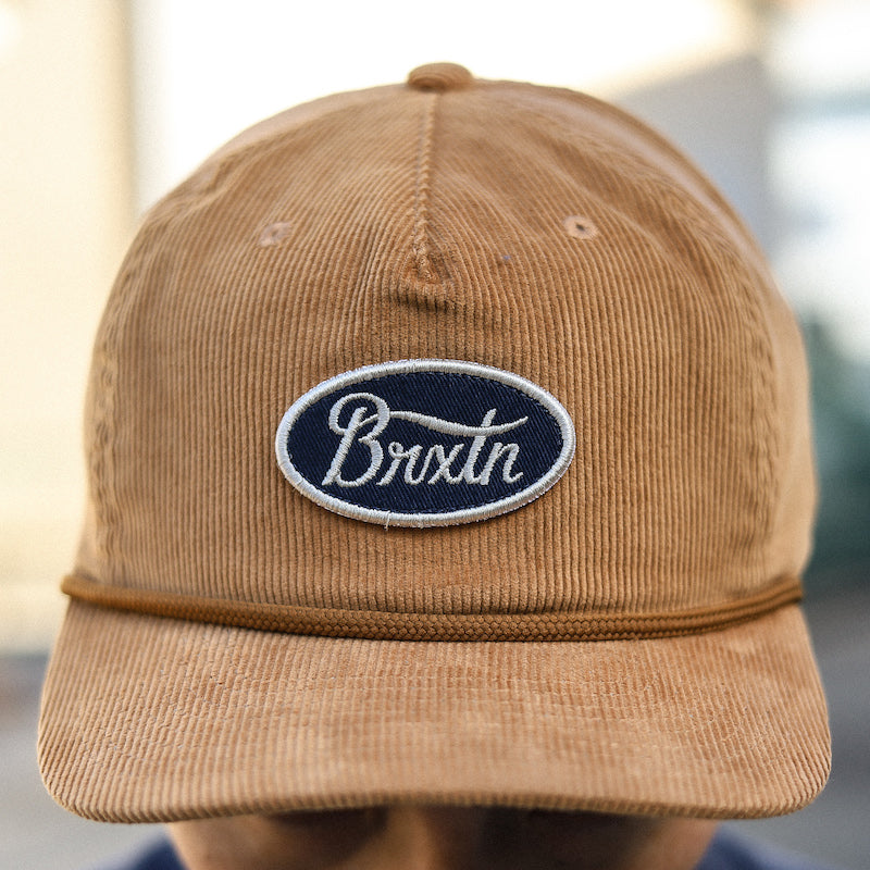 BRIXTON / PARSONS NETPLUS MP SNAPBACK CAP (GOLDEN BROWN)