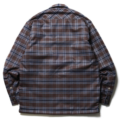 BLUCO / QUILTING FLANNEL SHIRTS (BROWN)