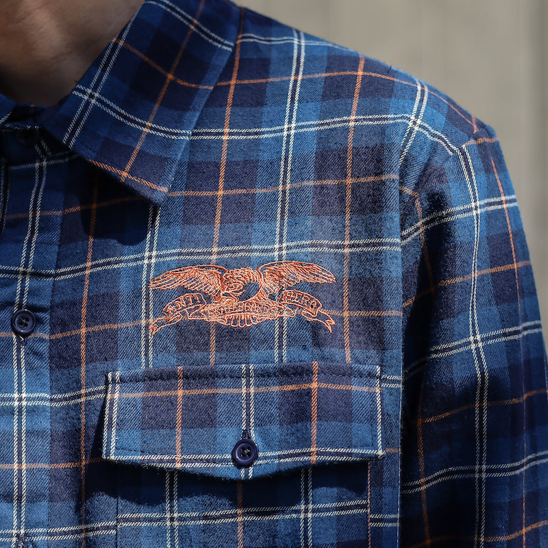 ANTIHERO / BASIC EAGLE FLANNEL SHIRT (MULTI COLOR)