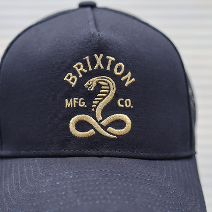 BRIXTON / KY NETPLUS MP TRUCKER CAP (BLACK/BLACK)