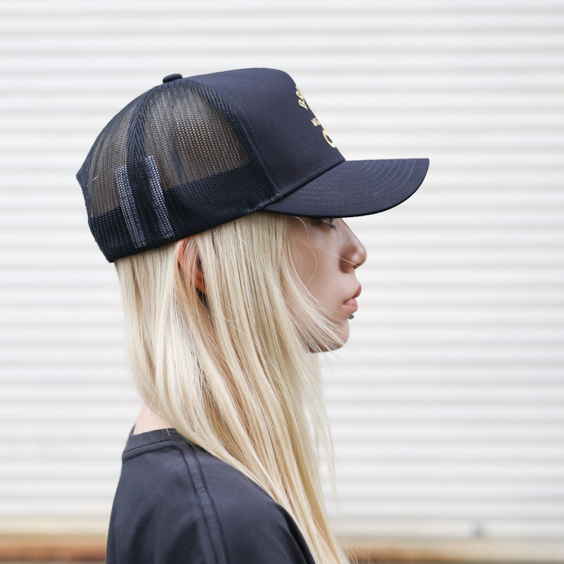 BRIXTON / KY NETPLUS MP TRUCKER CAP (BLACK/BLACK)